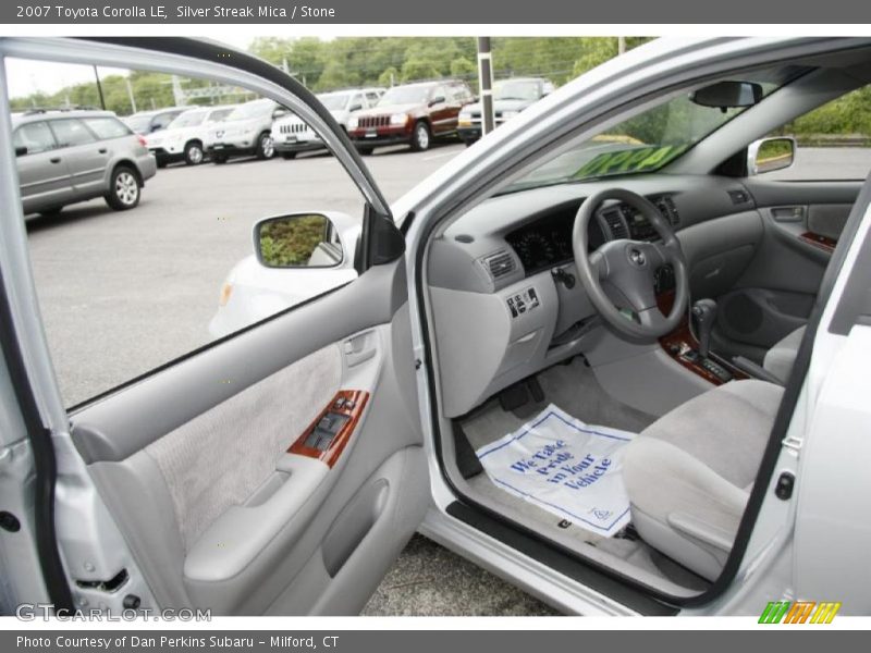 Silver Streak Mica / Stone 2007 Toyota Corolla LE