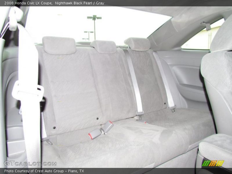 Nighthawk Black Pearl / Gray 2008 Honda Civic LX Coupe