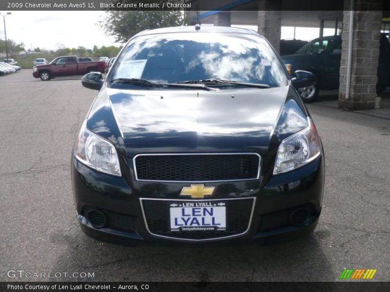 Black Granite Metallic / Charcoal 2009 Chevrolet Aveo Aveo5 LS