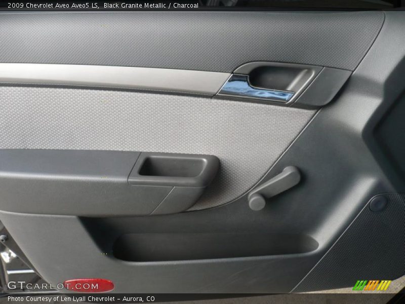 Black Granite Metallic / Charcoal 2009 Chevrolet Aveo Aveo5 LS