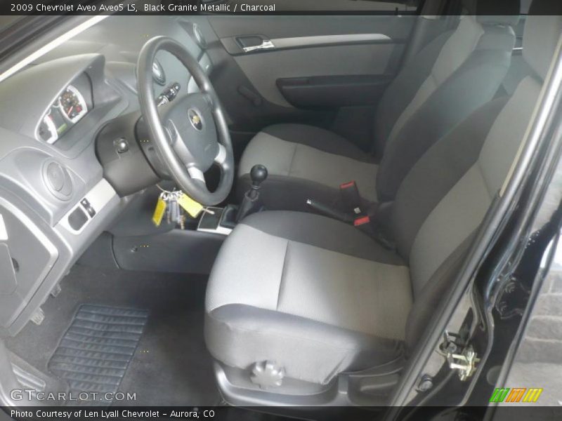 Black Granite Metallic / Charcoal 2009 Chevrolet Aveo Aveo5 LS