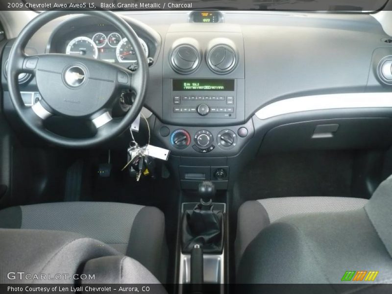 Black Granite Metallic / Charcoal 2009 Chevrolet Aveo Aveo5 LS