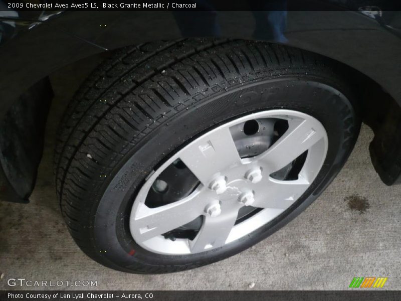 Black Granite Metallic / Charcoal 2009 Chevrolet Aveo Aveo5 LS