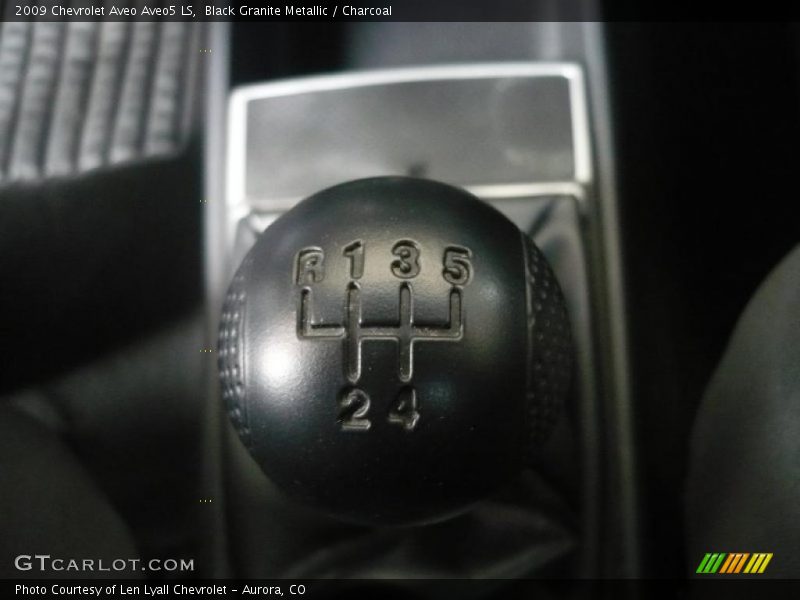 Black Granite Metallic / Charcoal 2009 Chevrolet Aveo Aveo5 LS
