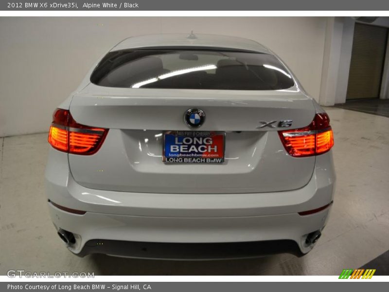 Alpine White / Black 2012 BMW X6 xDrive35i