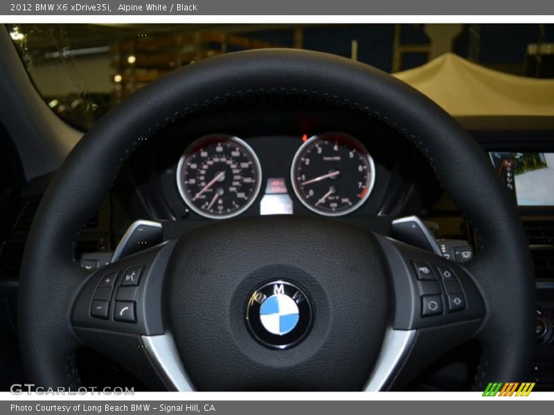 Alpine White / Black 2012 BMW X6 xDrive35i