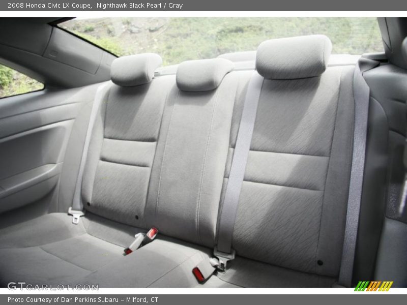 Nighthawk Black Pearl / Gray 2008 Honda Civic LX Coupe