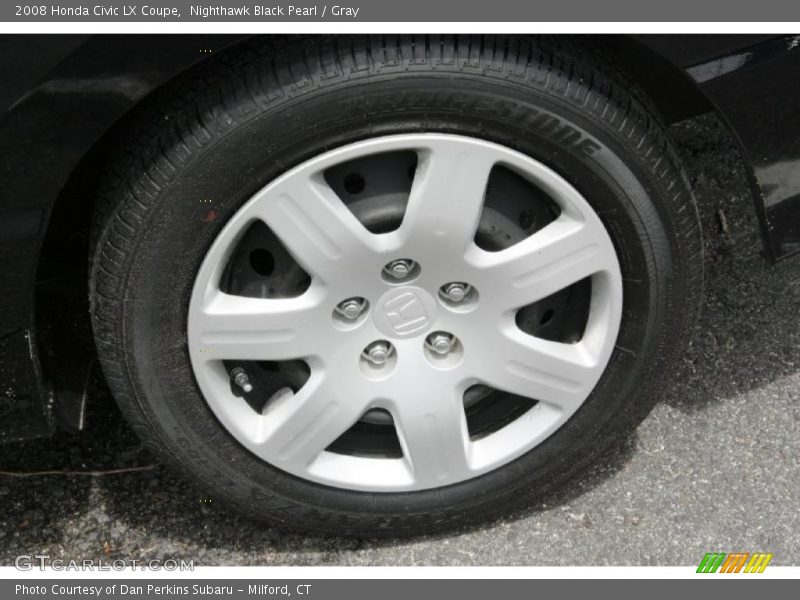 Nighthawk Black Pearl / Gray 2008 Honda Civic LX Coupe