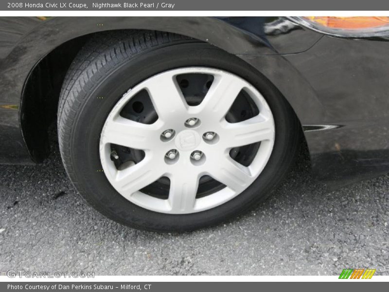 Nighthawk Black Pearl / Gray 2008 Honda Civic LX Coupe