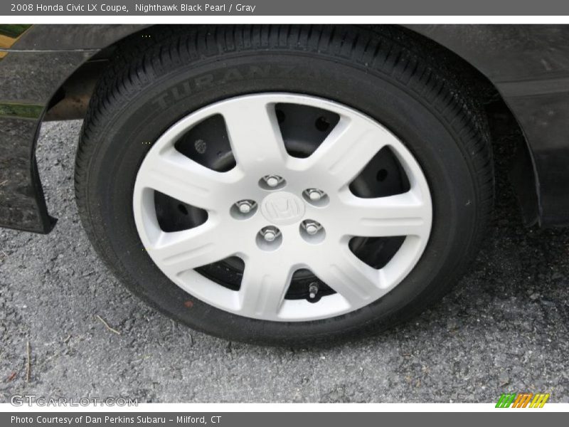 Nighthawk Black Pearl / Gray 2008 Honda Civic LX Coupe