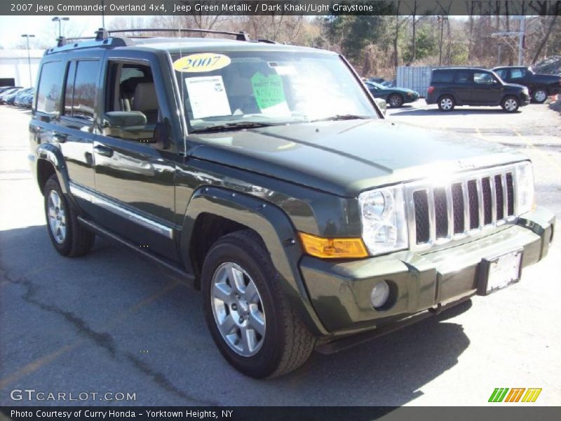 Jeep Green Metallic / Dark Khaki/Light Graystone 2007 Jeep Commander Overland 4x4