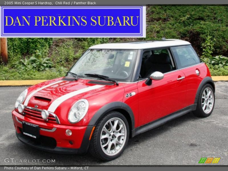 Chili Red / Panther Black 2005 Mini Cooper S Hardtop