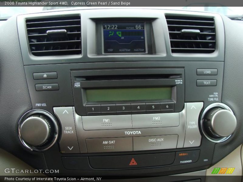 Cypress Green Pearl / Sand Beige 2008 Toyota Highlander Sport 4WD