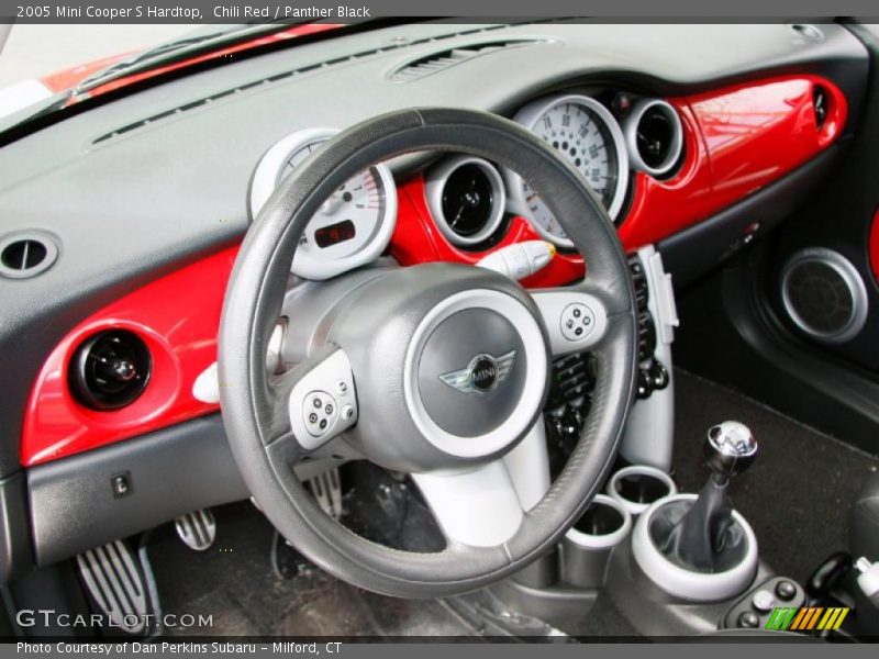 Chili Red / Panther Black 2005 Mini Cooper S Hardtop