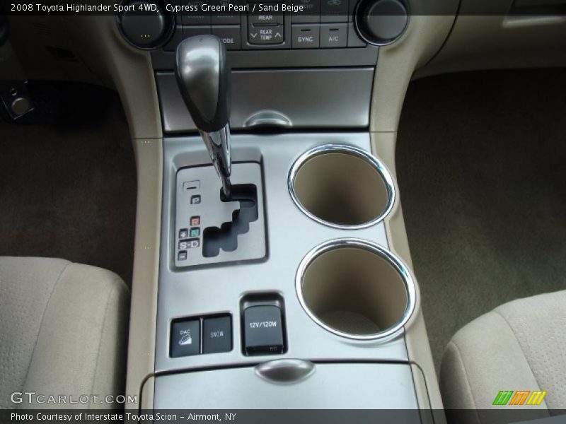 Cypress Green Pearl / Sand Beige 2008 Toyota Highlander Sport 4WD