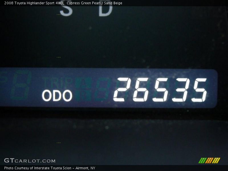 Cypress Green Pearl / Sand Beige 2008 Toyota Highlander Sport 4WD