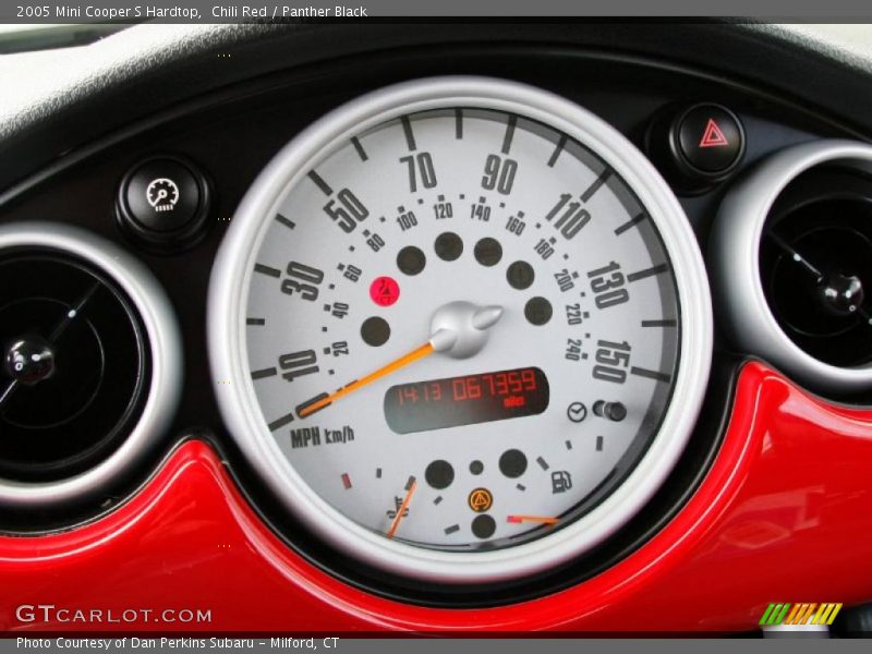 Chili Red / Panther Black 2005 Mini Cooper S Hardtop