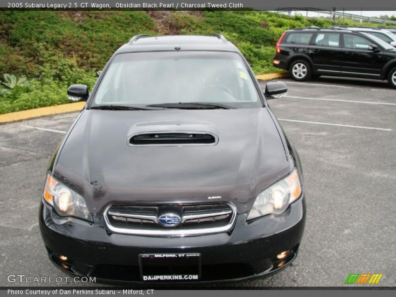 Obsidian Black Pearl / Charcoal Tweed Cloth 2005 Subaru Legacy 2.5 GT Wagon