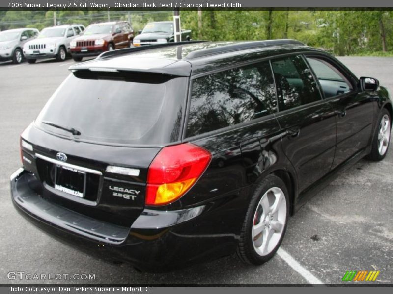 Obsidian Black Pearl / Charcoal Tweed Cloth 2005 Subaru Legacy 2.5 GT Wagon