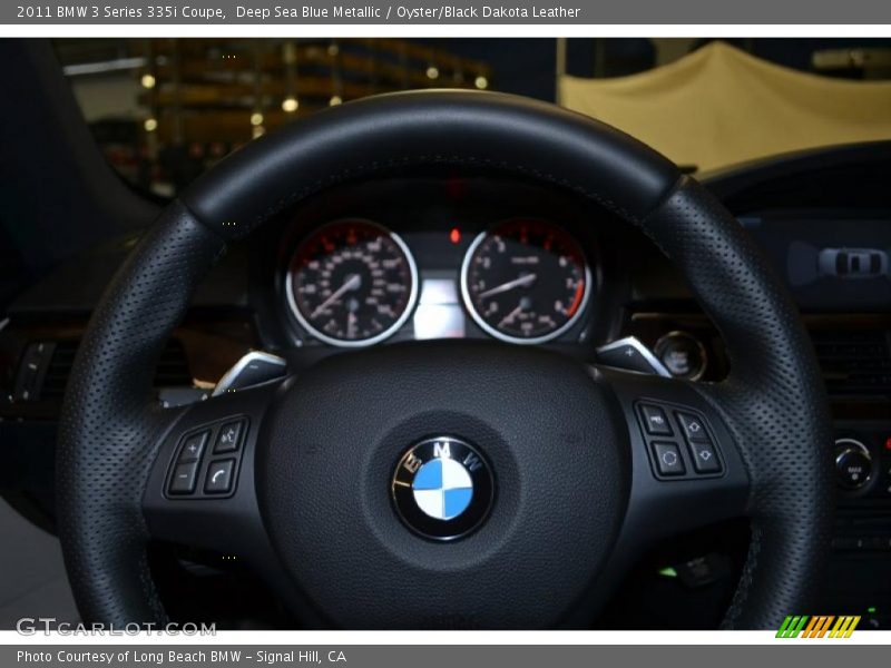 Deep Sea Blue Metallic / Oyster/Black Dakota Leather 2011 BMW 3 Series 335i Coupe