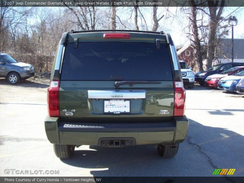 Jeep Green Metallic / Dark Khaki/Light Graystone 2007 Jeep Commander Overland 4x4