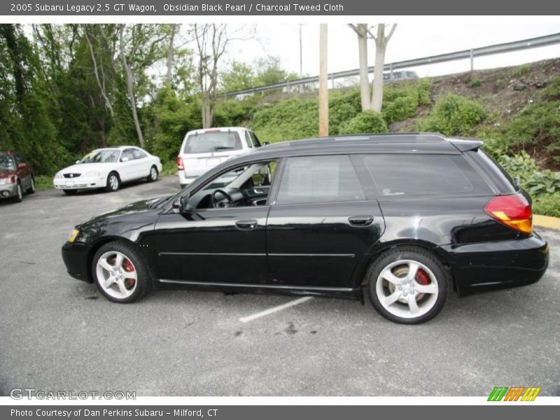 Obsidian Black Pearl / Charcoal Tweed Cloth 2005 Subaru Legacy 2.5 GT Wagon