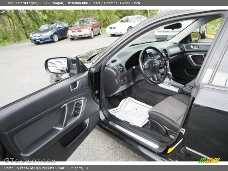  2005 Legacy 2.5 GT Wagon Charcoal Tweed Cloth Interior