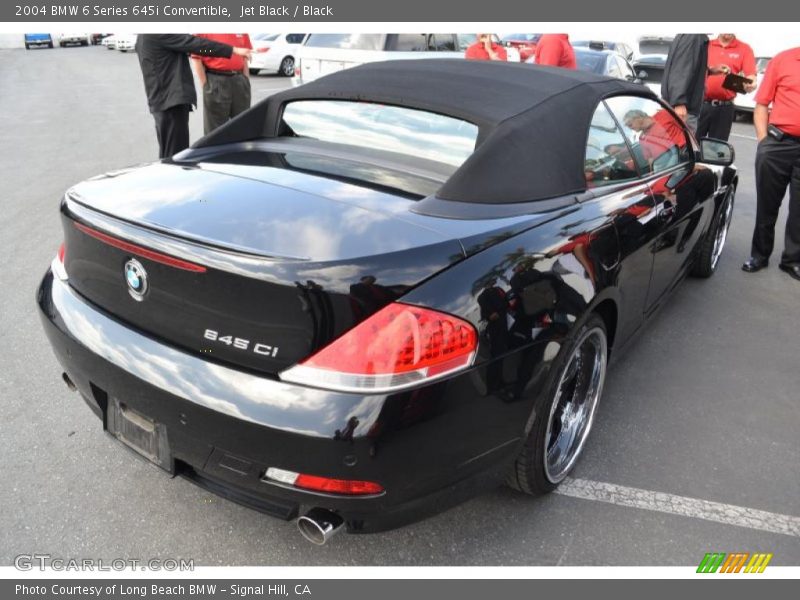 Jet Black / Black 2004 BMW 6 Series 645i Convertible