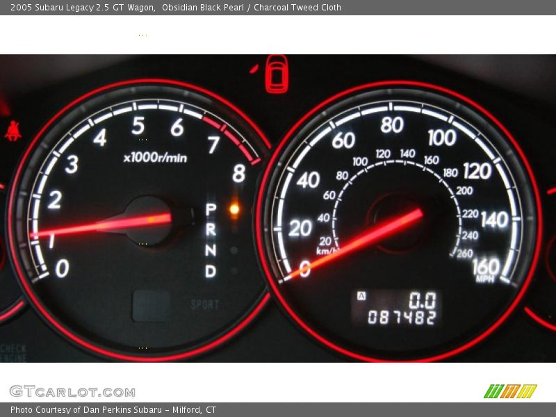 Obsidian Black Pearl / Charcoal Tweed Cloth 2005 Subaru Legacy 2.5 GT Wagon