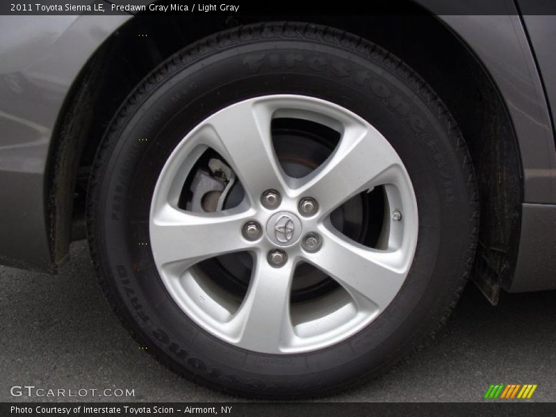 Predawn Gray Mica / Light Gray 2011 Toyota Sienna LE