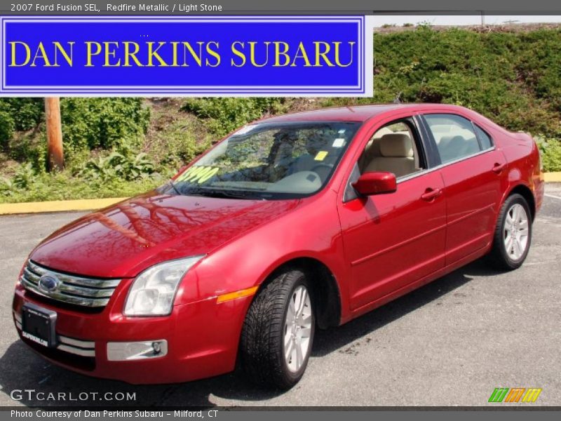 Redfire Metallic / Light Stone 2007 Ford Fusion SEL
