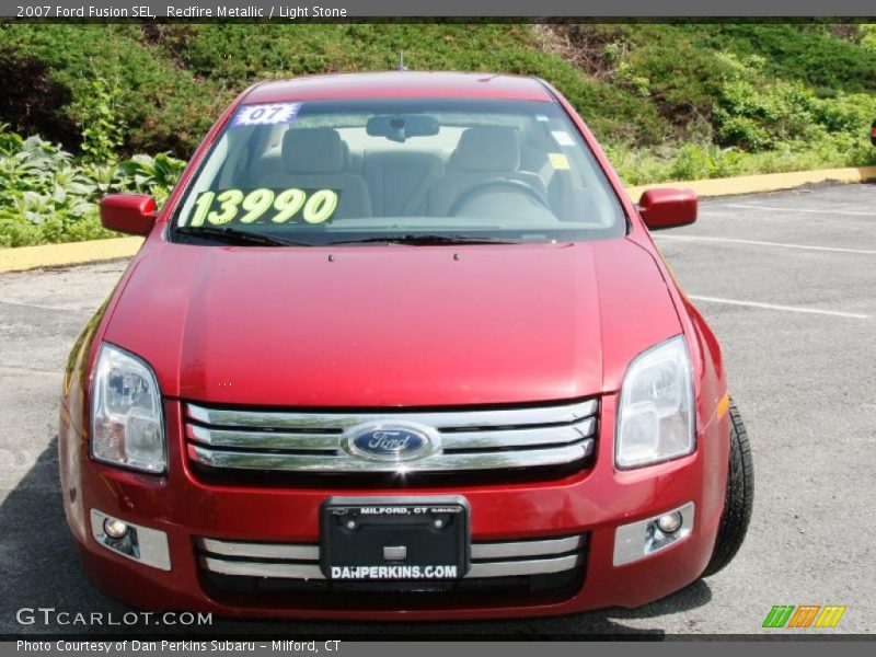 Redfire Metallic / Light Stone 2007 Ford Fusion SEL
