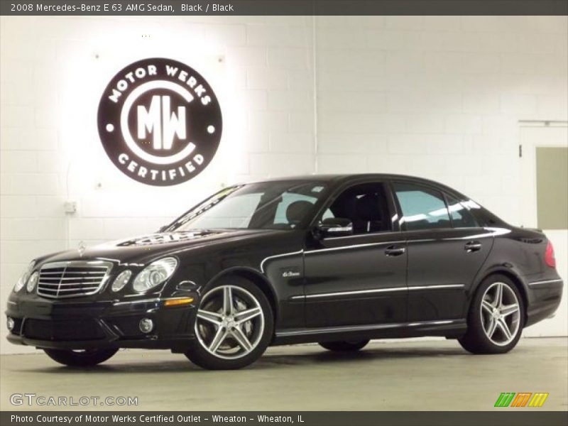 Black / Black 2008 Mercedes-Benz E 63 AMG Sedan