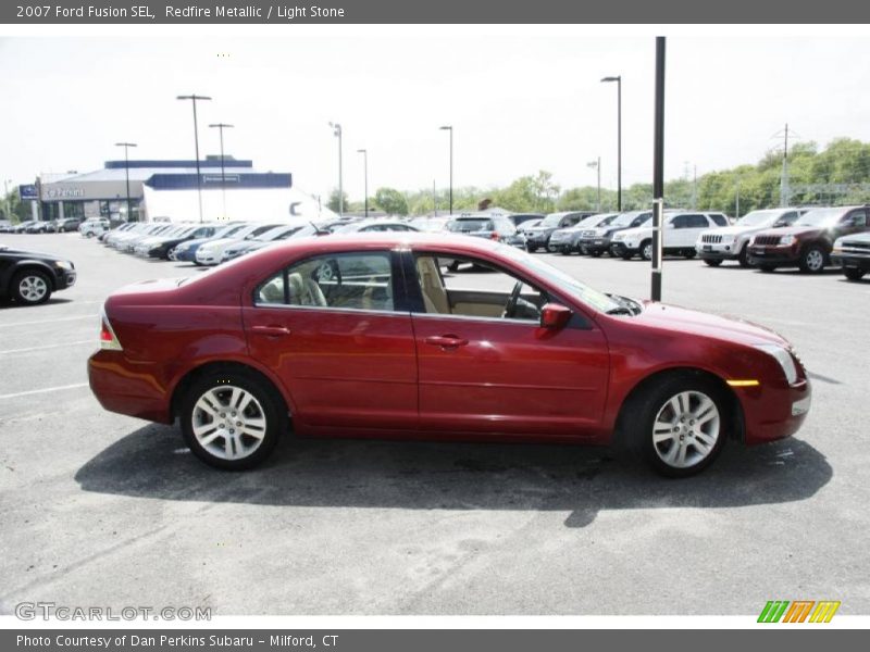 Redfire Metallic / Light Stone 2007 Ford Fusion SEL