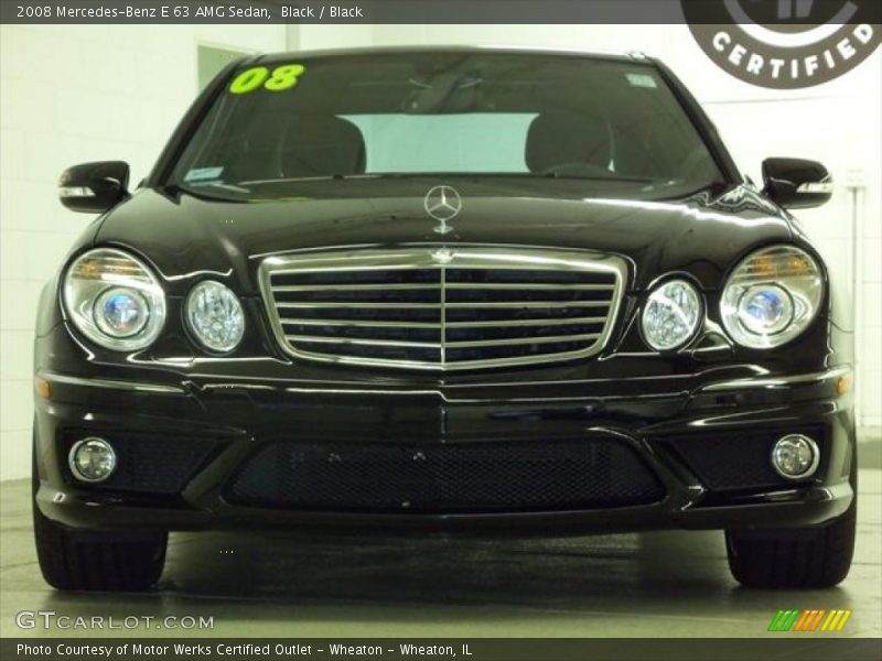 Black / Black 2008 Mercedes-Benz E 63 AMG Sedan