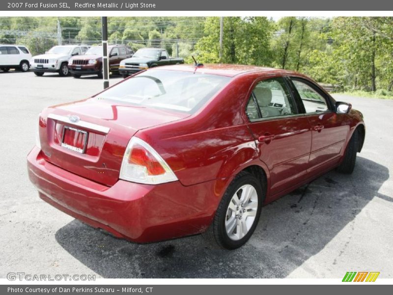 Redfire Metallic / Light Stone 2007 Ford Fusion SEL