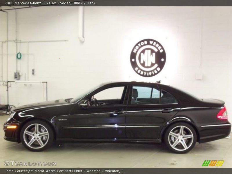 Black / Black 2008 Mercedes-Benz E 63 AMG Sedan