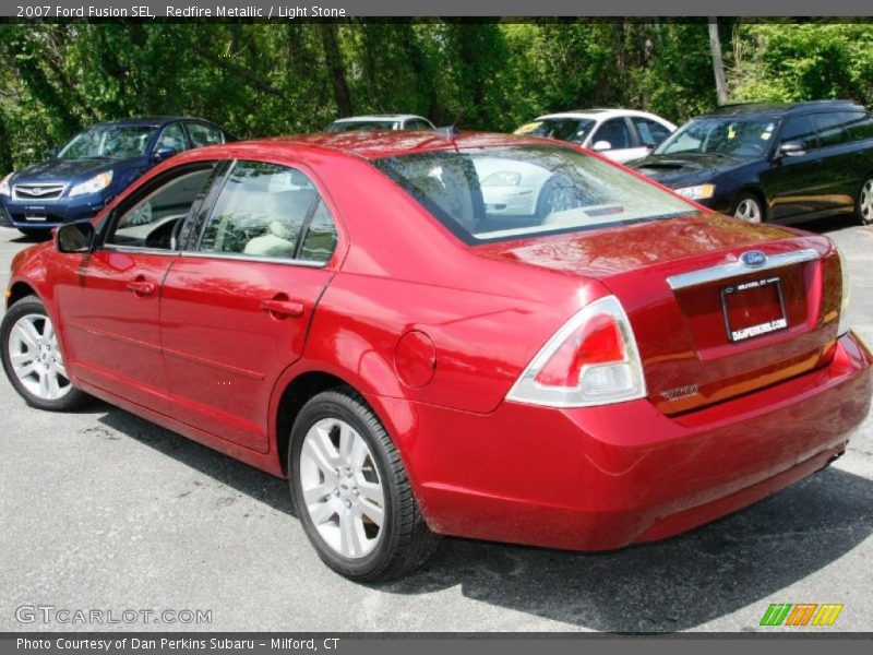 Redfire Metallic / Light Stone 2007 Ford Fusion SEL