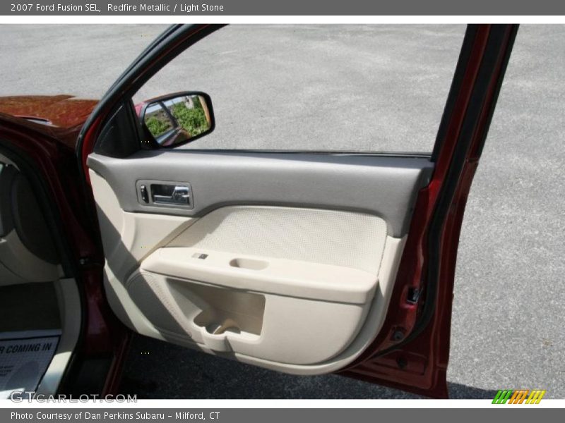 Redfire Metallic / Light Stone 2007 Ford Fusion SEL