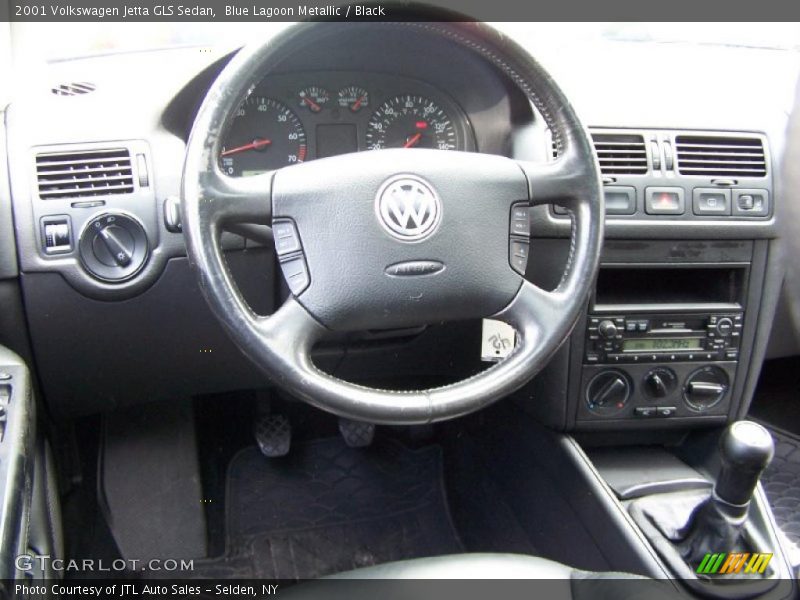 Blue Lagoon Metallic / Black 2001 Volkswagen Jetta GLS Sedan