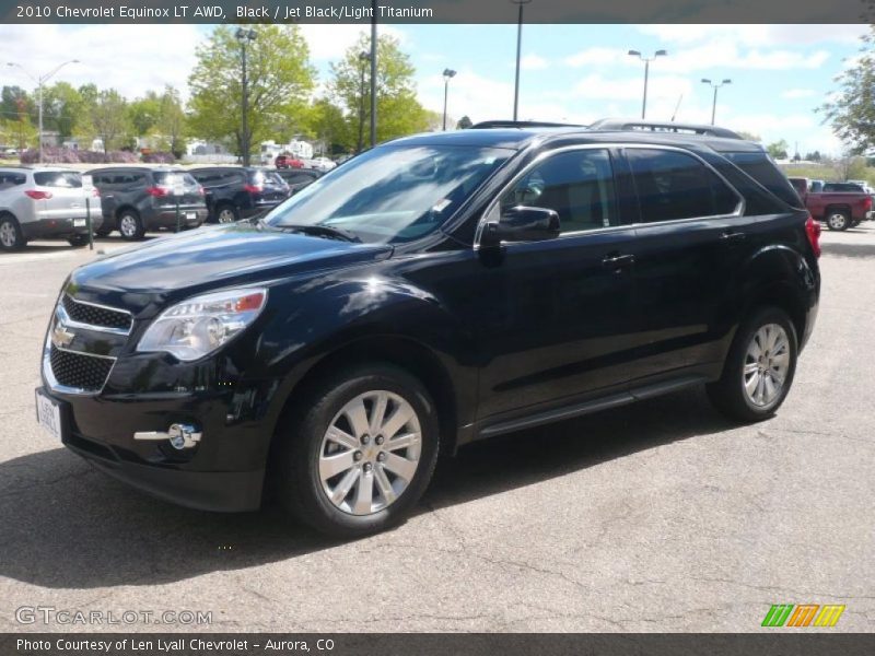 Black / Jet Black/Light Titanium 2010 Chevrolet Equinox LT AWD