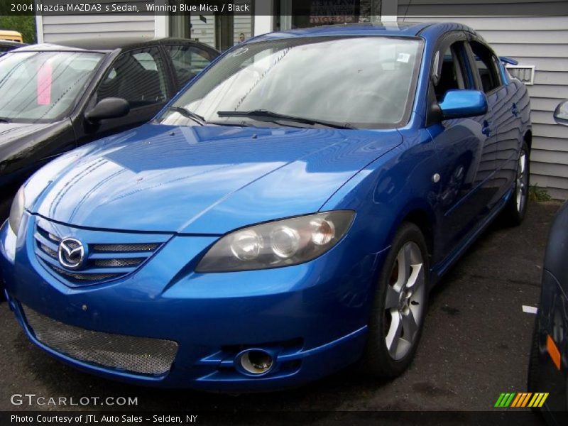 Winning Blue Mica / Black 2004 Mazda MAZDA3 s Sedan