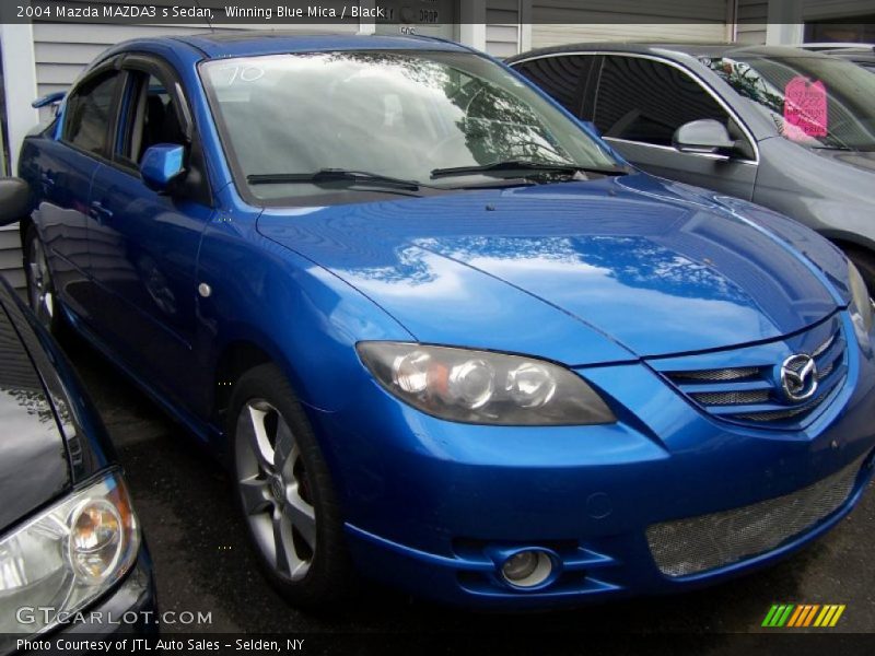 Winning Blue Mica / Black 2004 Mazda MAZDA3 s Sedan