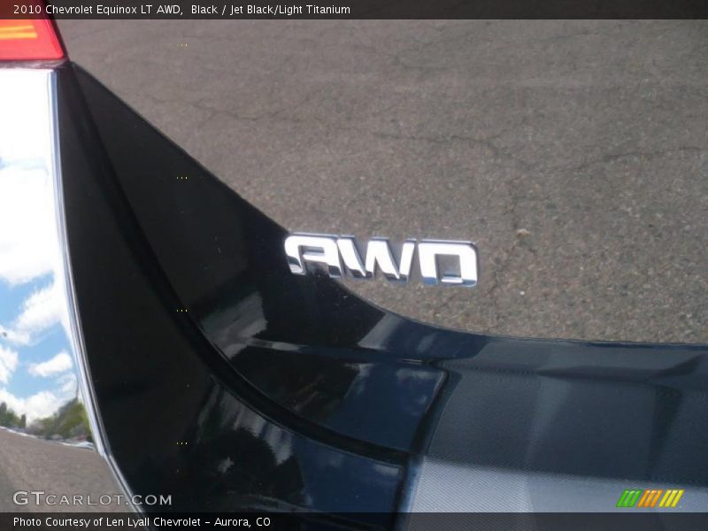Black / Jet Black/Light Titanium 2010 Chevrolet Equinox LT AWD