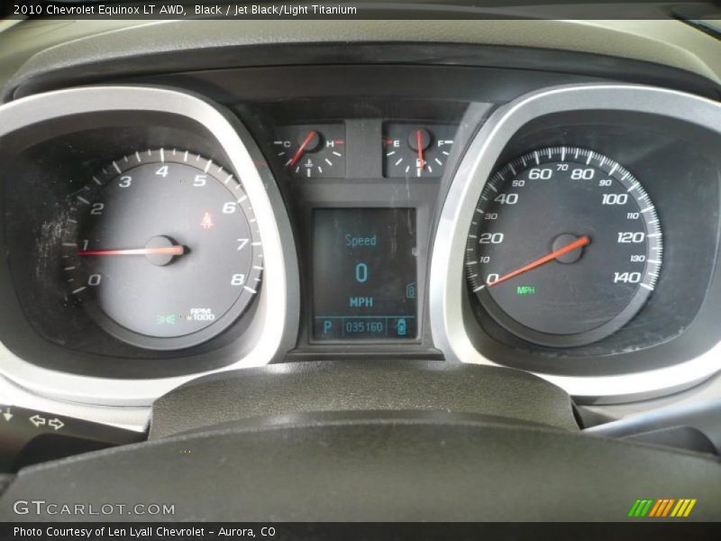 Black / Jet Black/Light Titanium 2010 Chevrolet Equinox LT AWD