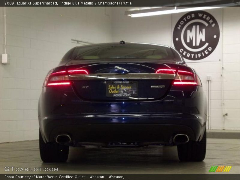 Indigo Blue Metallic / Champagne/Truffle 2009 Jaguar XF Supercharged