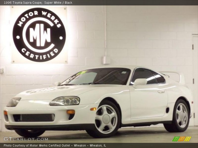 Super White / Black 1996 Toyota Supra Coupe