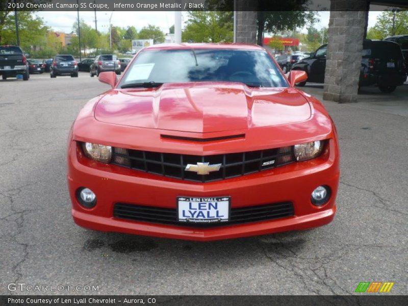 Inferno Orange Metallic / Black 2010 Chevrolet Camaro SS Coupe