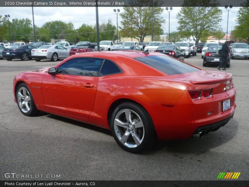 Inferno Orange Metallic / Black 2010 Chevrolet Camaro SS Coupe