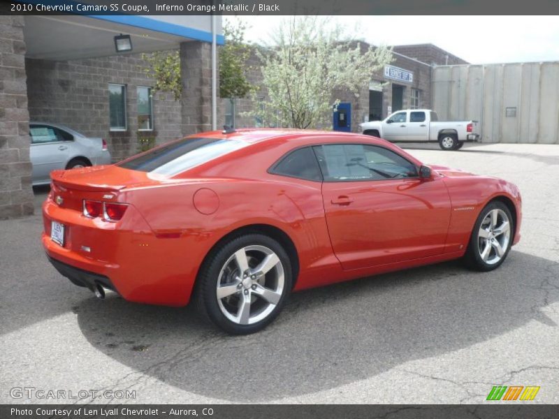 Inferno Orange Metallic / Black 2010 Chevrolet Camaro SS Coupe